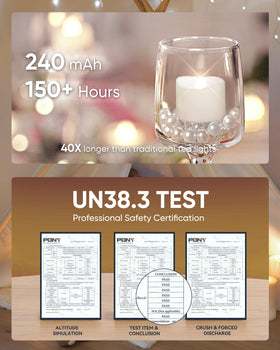 Compact size fits most holders and votives.