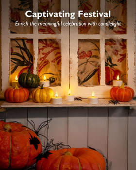 Homemory tea-lights mantelpiece glow creates cozy evenings