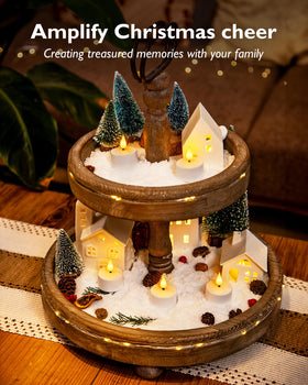 Homemory tea-lights provide warm outdoor-friendly ambience