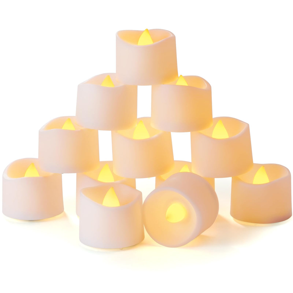 Homemory timer tea light built-in 6h create reliable daily illumination for tables