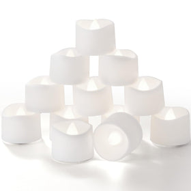 Homemory timer tea lights on a table centerpiece with safe, consistent glow.