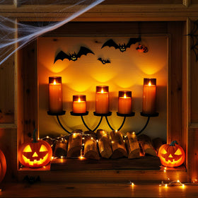 Homemory candles inside clear acrylic shells for durable, clutter-free decor.