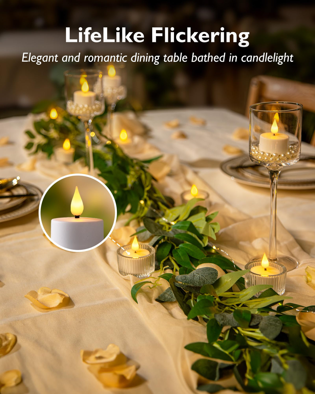Homemory USB rechargeable tea lights ready for events