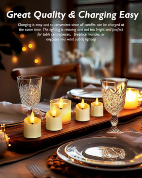 Homemory wedding table decor idea with flameless candles