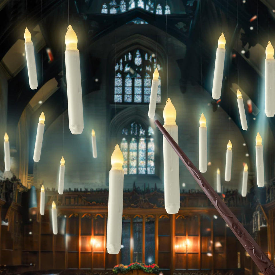 Homemory wand remote floating candles enabling hands free lighting with a simple gesture