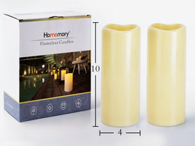 Homemory weatherproof flameless candle with remote, ideal for rainproof patio décor.
