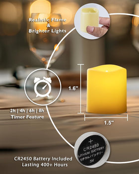 Homemory candles create romantic table ambience for weddings and events.