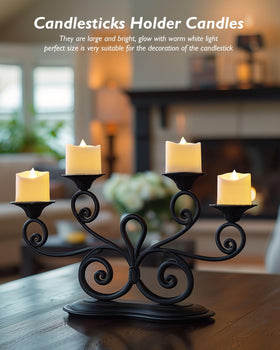 Homemory wedding table centerpiece candles create romantic ambience while indoors.