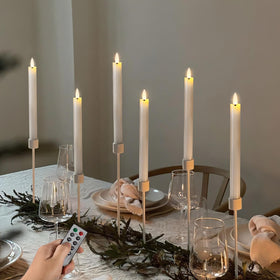 Safe placement of Homemory flameless candles around family spaces without flame.