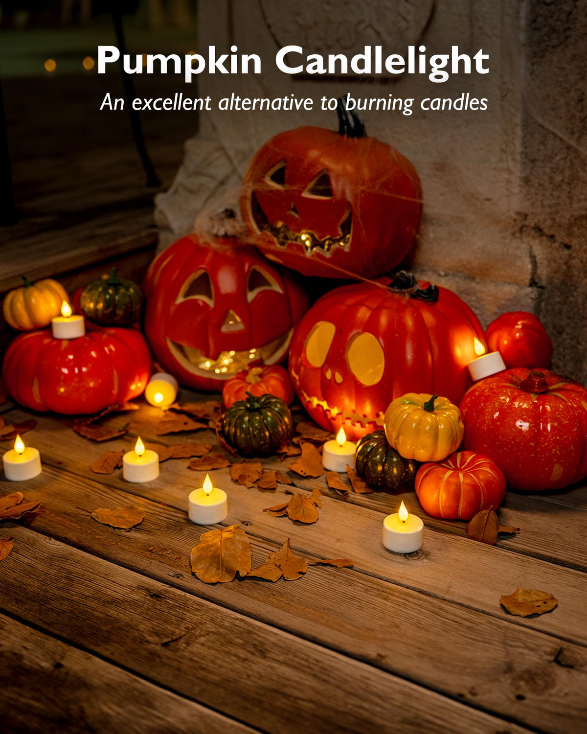 Homemory wind-resistant tea lights stay lit in drafts