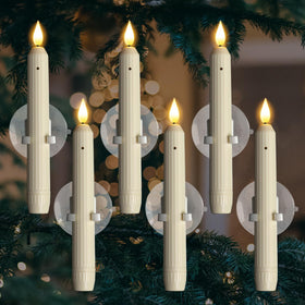 Homemory window candle sensor dusk-to-dawn auto-on for a steady glow