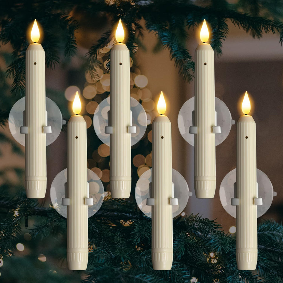 Homemory window candle sensor dusk-to-dawn auto-on for a steady glow