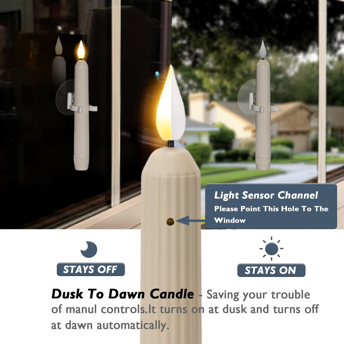 Homemory suction cup securely attaches candle to glass surfaces