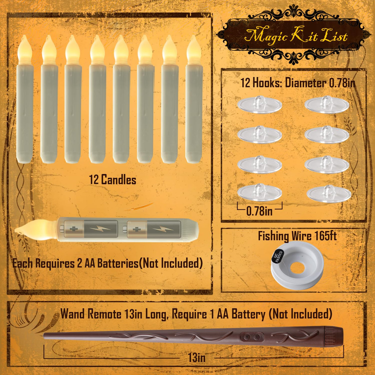 Homemory window display candles illuminate a window with gentle, safe light