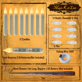 Homemory window display candles illuminate a window with gentle, safe light