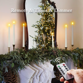 Ideal for weddings and holiday decor with a warm, safe glow.