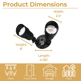 HOMEnhancements IP65 weatherproof exterior light withstands rain and snow