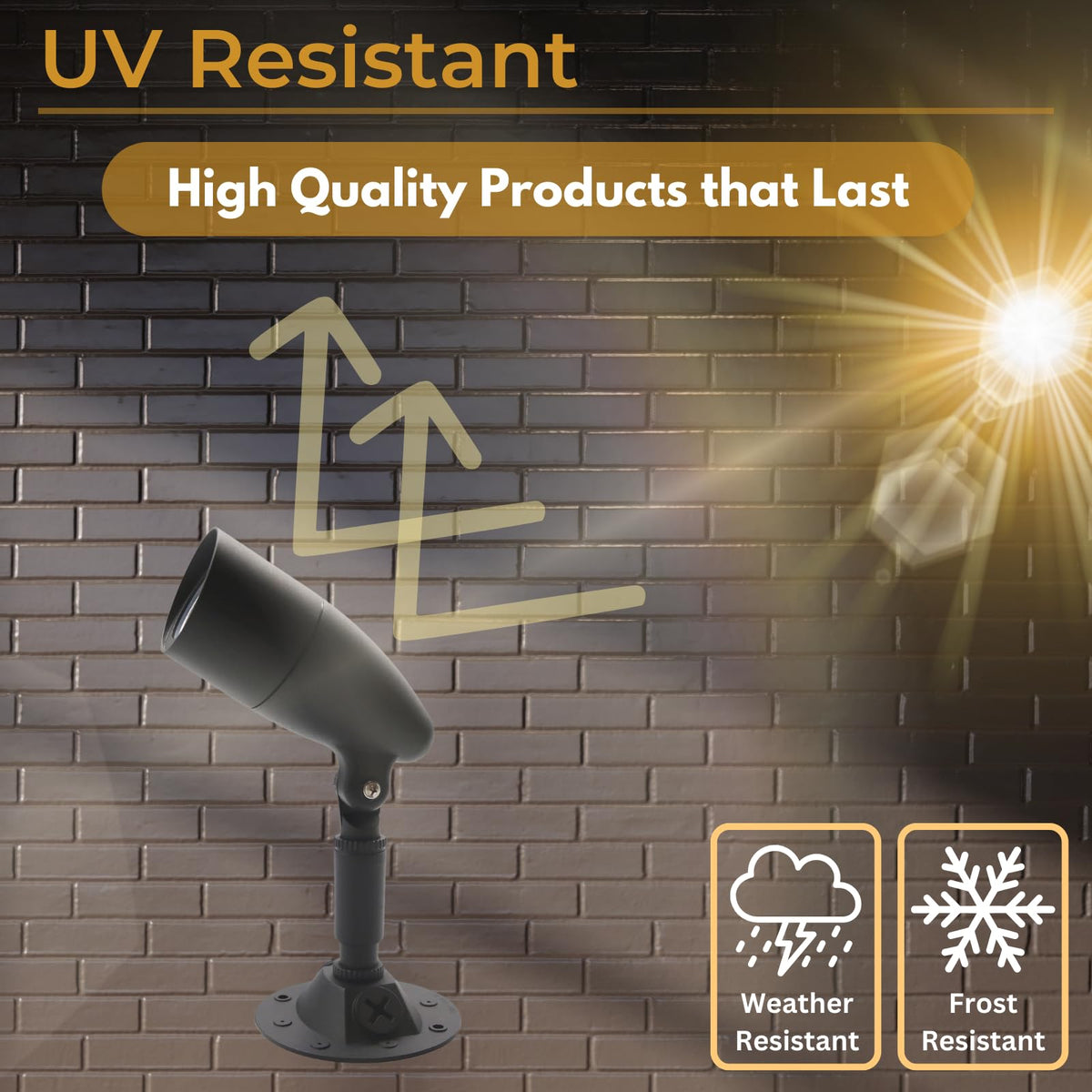 HOMEnhancements LED outdoor single bullet light driveway security improves visibility.