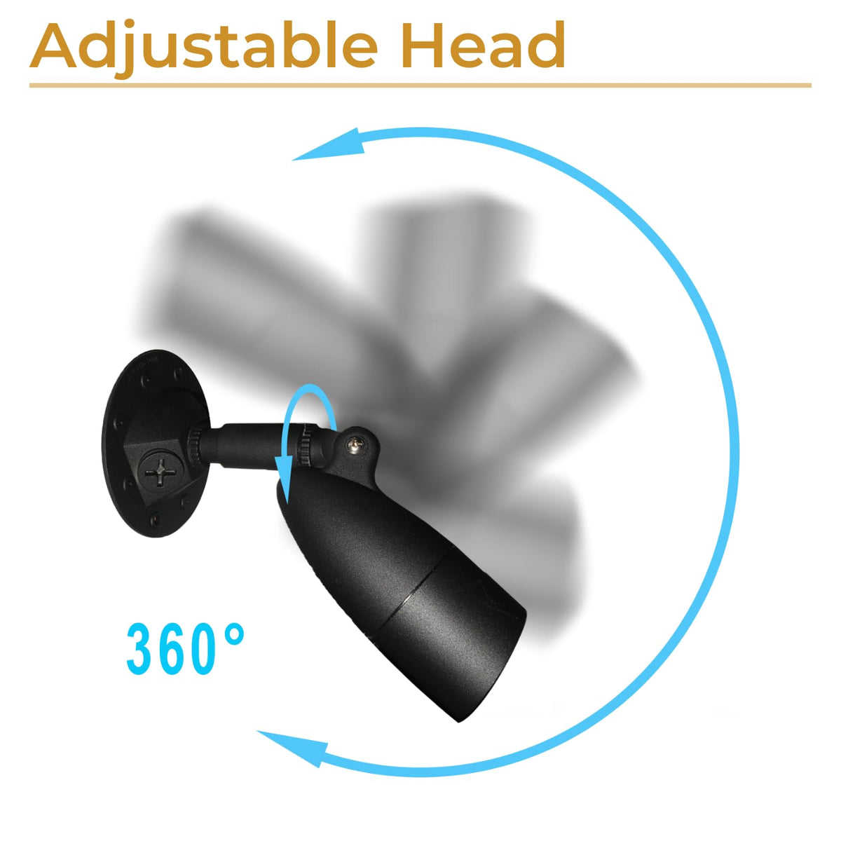 HOMEnhancements LED outdoor single bullet light IP65 rating proves weather durability.