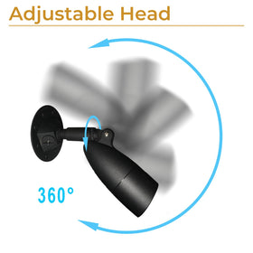 HOMEnhancements LED outdoor single bullet light IP65 rating proves weather durability.