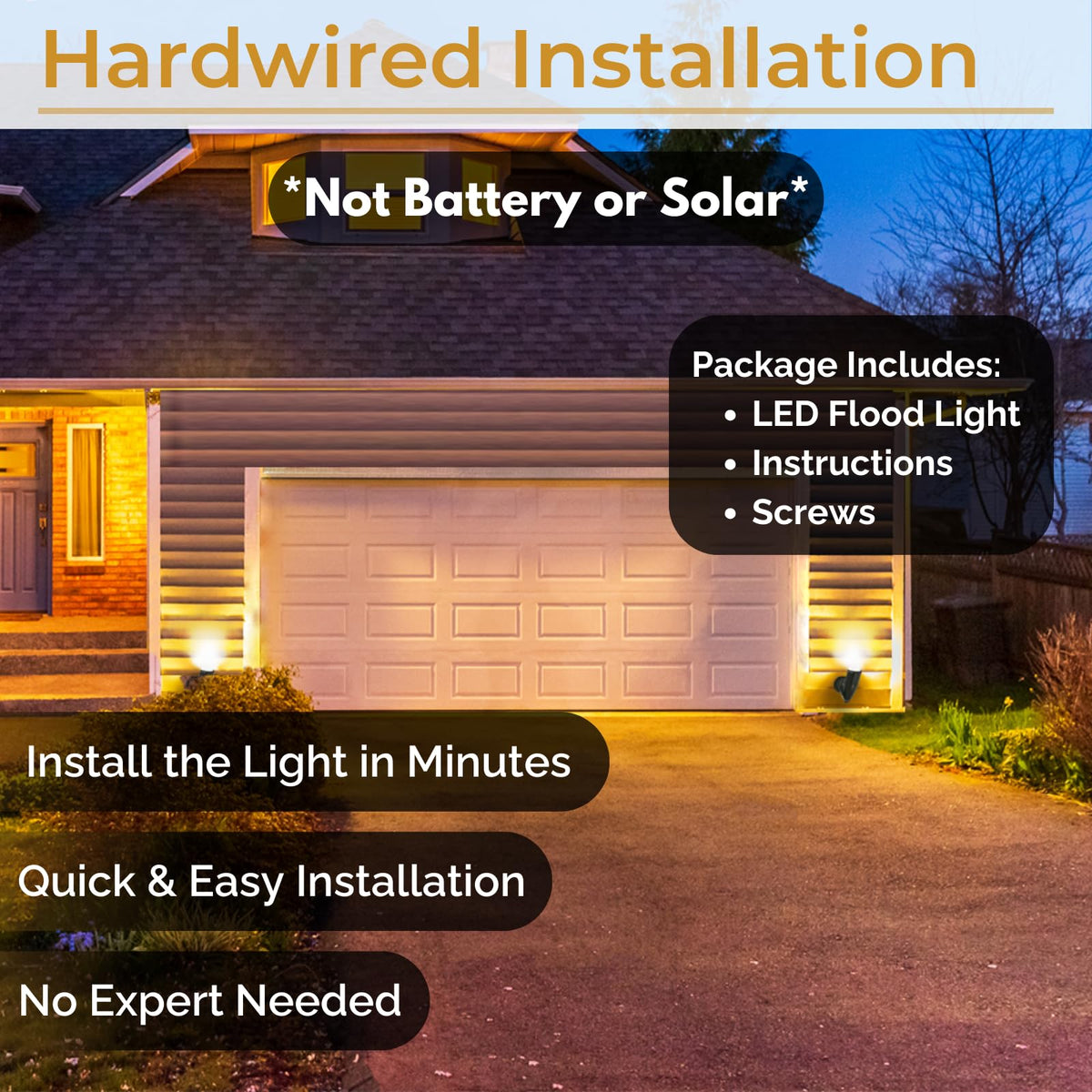 HOMEnhancements LED outdoor single bullet light warm white beam brightens paths.