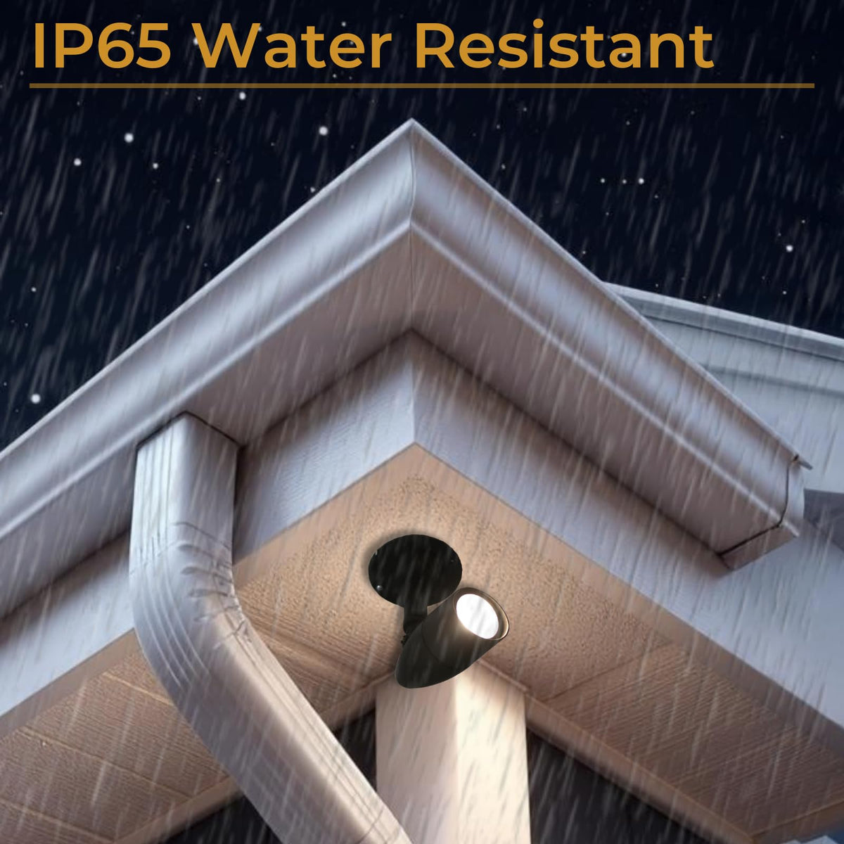 HOMEnhancements LED outdoor single bullet light yard patio illumination enhances ambiance.
