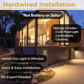 HOMEnhancements warm 3000K beam creates inviting outdoor ambiance