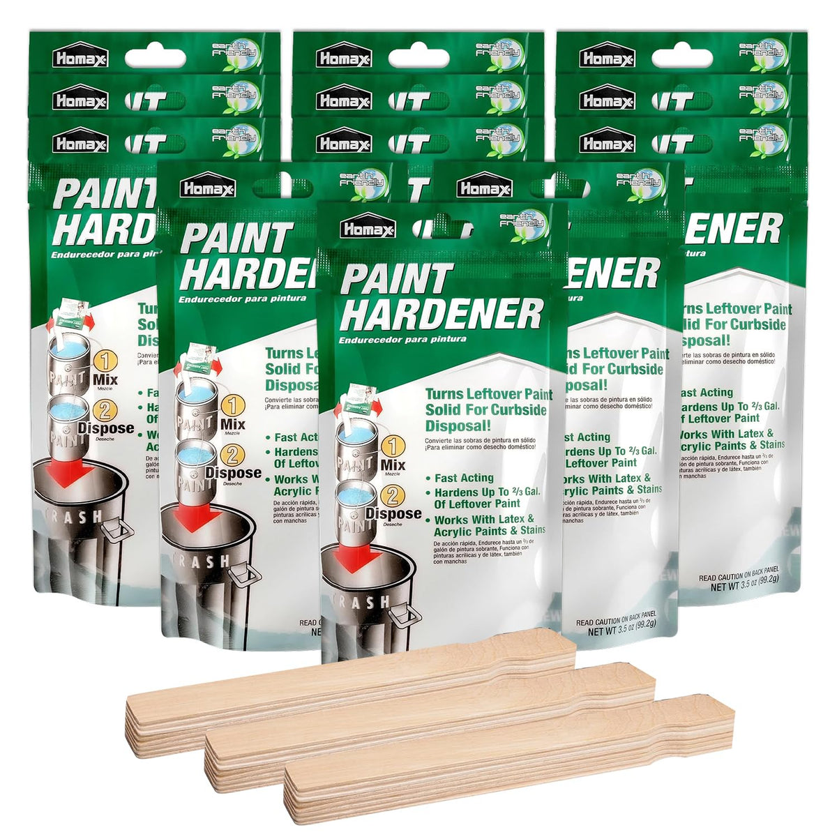 HOMESPHERE Homax Waste Away 12-pack hardener for easier latex paint disposal