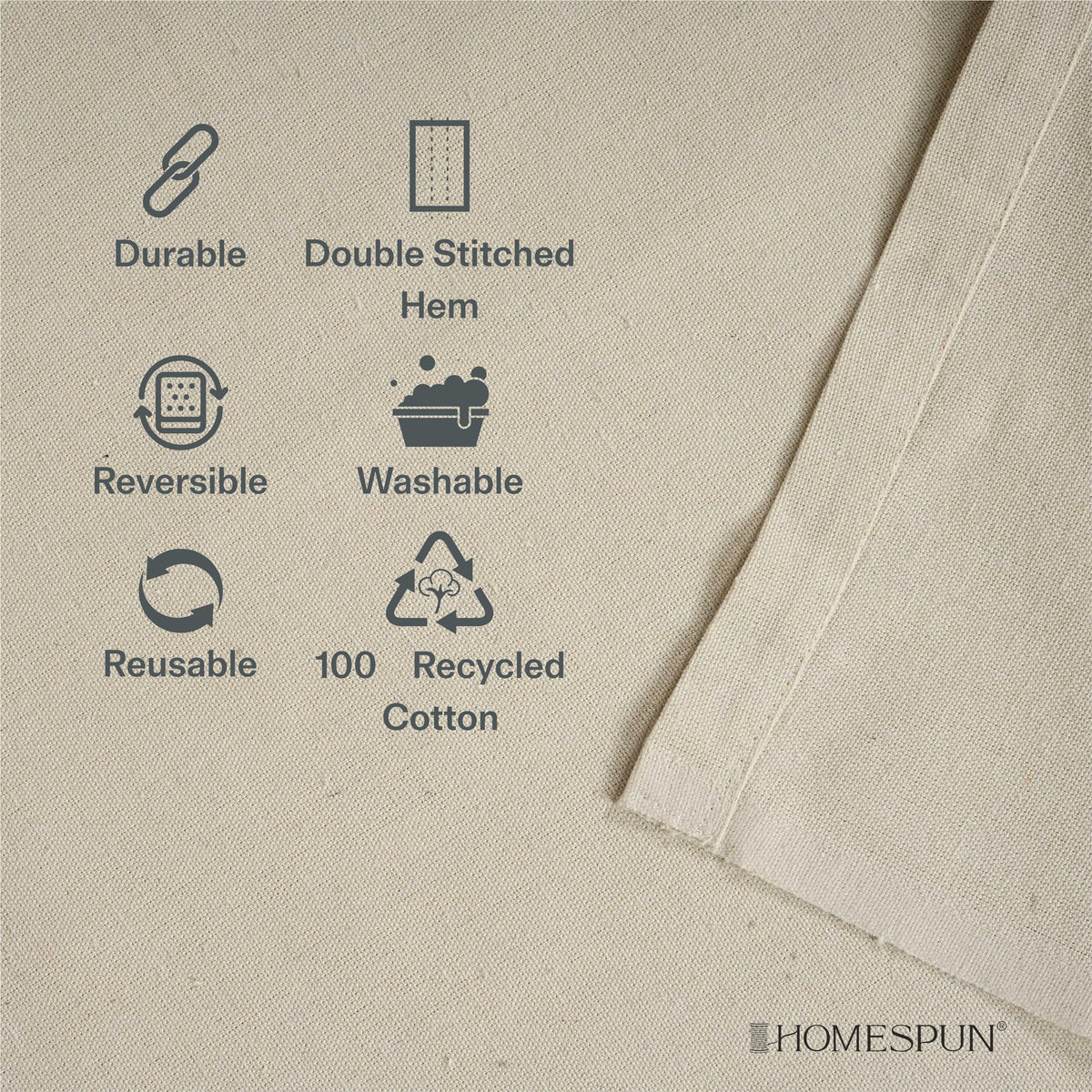 Homespun Drop Cloth 6x9 feet ideal for small projects and touchups.
