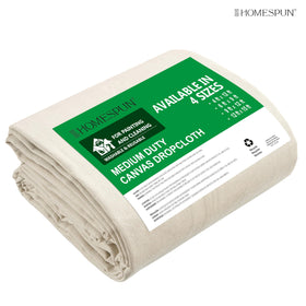 Homespun Washable Drop Cloth is machine washable for repeated use.
