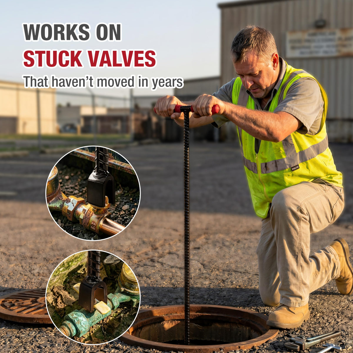 HOMESTEAD ideal for homeowners and pros performing shutoffs and meter access.