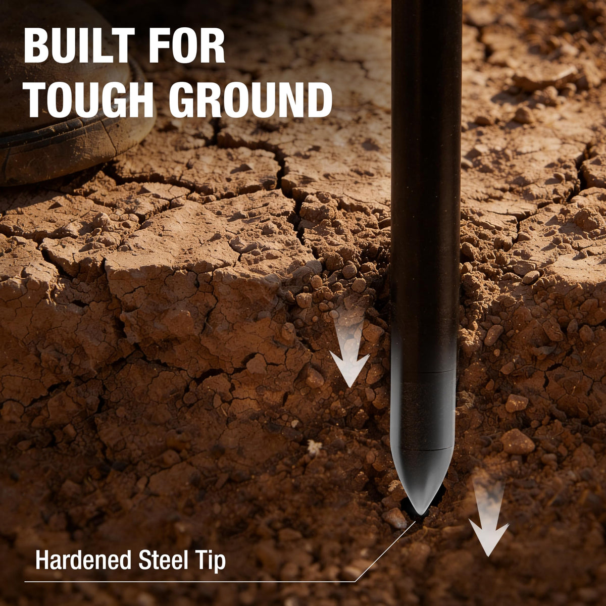 HOMESTEAD soil probe weighs 3.75 lb for easy handling.