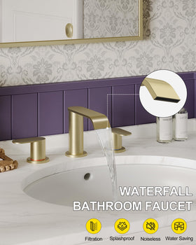 Homevacious faucet with dual handles for precise temperature control