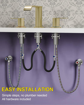 Homevacious easy-installation faucet with included mounting hardware