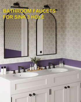 Easy installation with included mounting hardware for Homevacious faucet