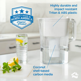 HomeWater dishwasher-safe pitcher for quick cleanup.