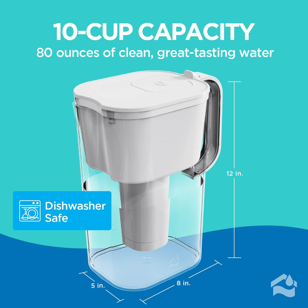 HomeWater removable filter for simple replacement.