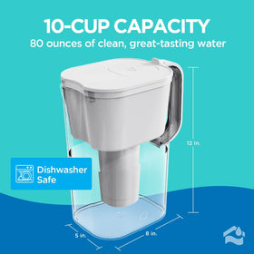 HomeWater removable filter for simple replacement.