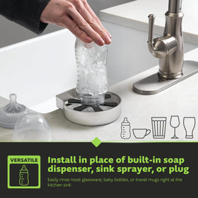 Homewerks Glass Rinser kit includes a supply line and extender tee for simple installation.