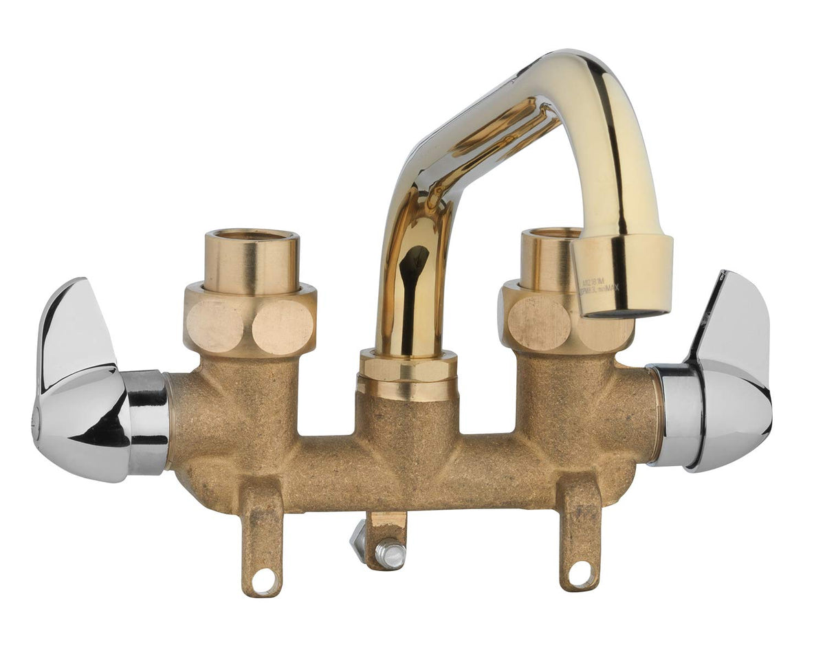 Homewerks laundry faucet installation mounting demonstrates universal mounting holes.