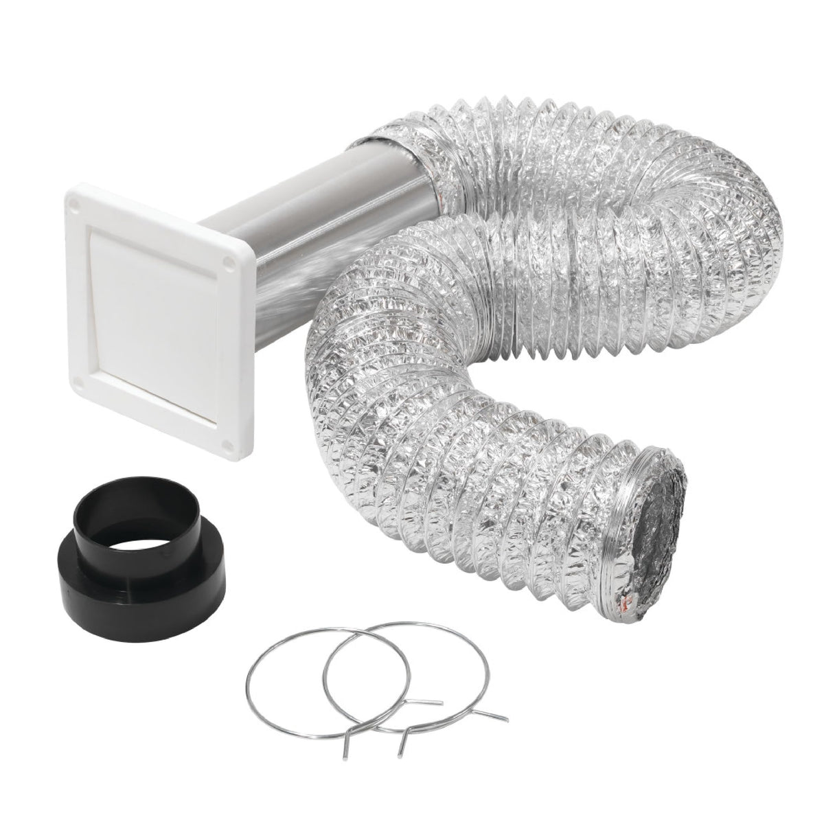 Homewerks HW481-UL181 wall vent kit assembly showing exhaust fan setup