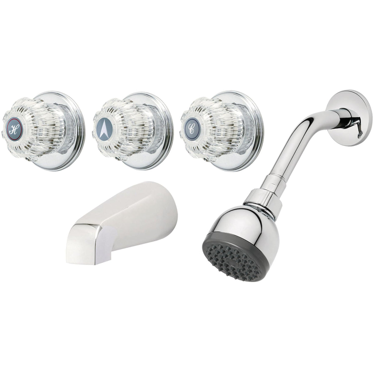 Homewerks Worldwide acrylic handles and brass valve for durable daily use