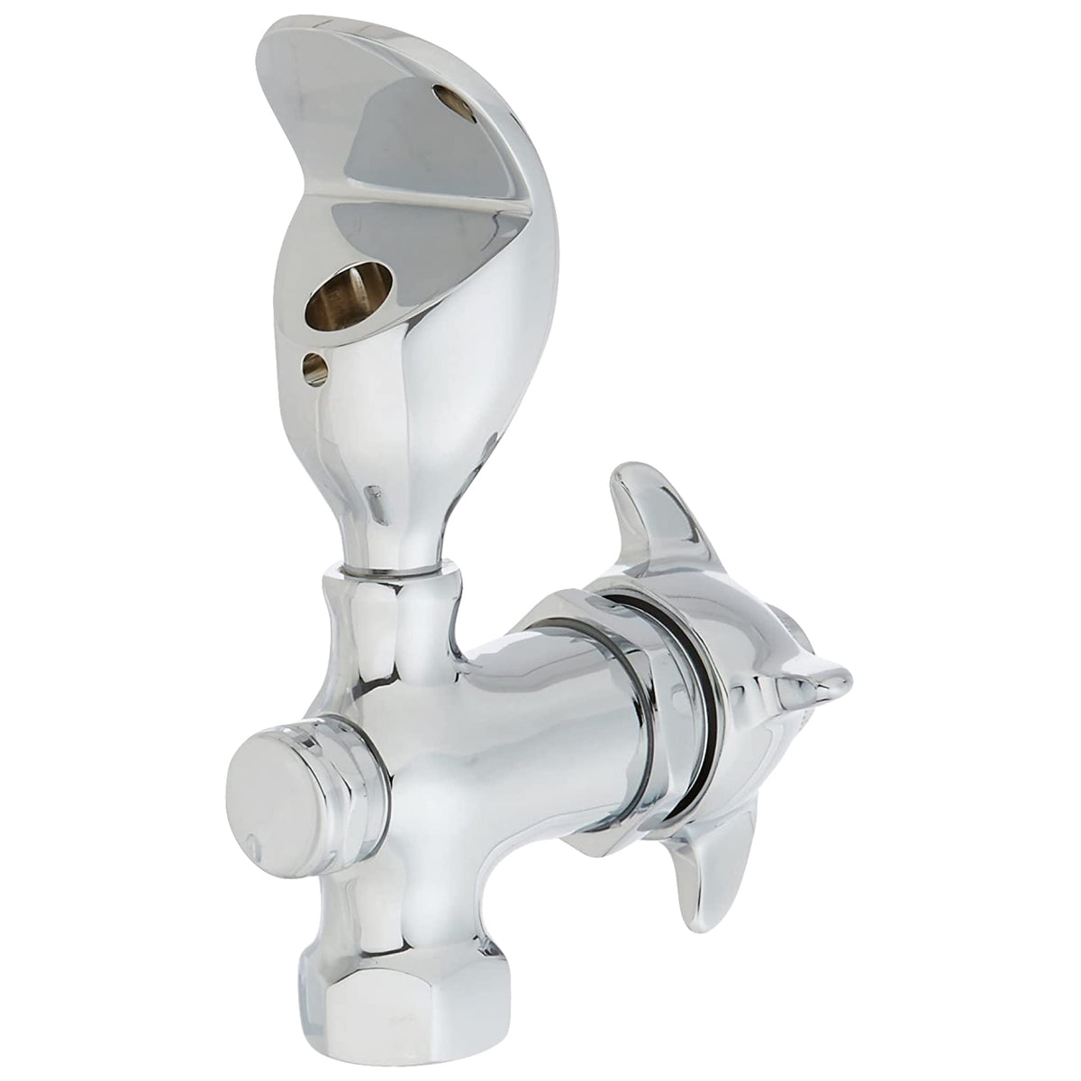 Homewerks Worldwide bubbler head close-up showing brass forging and chrome plating for durability