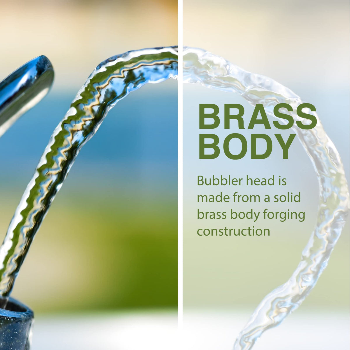 Cam and spring mechanism inside the bubbler for reliable activation