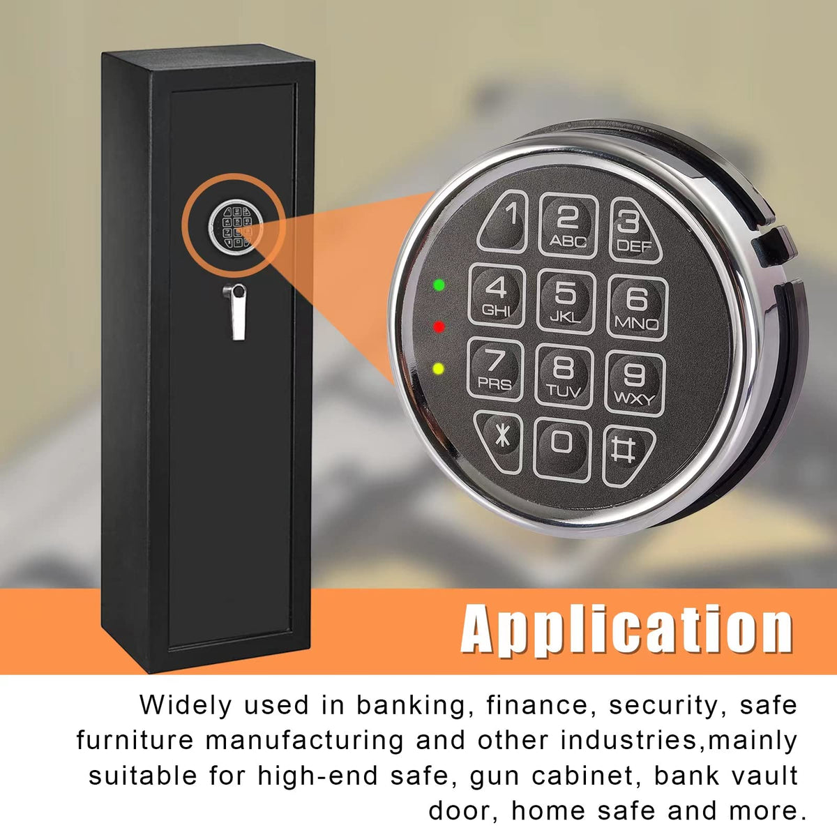 HOMEYUER override keys provide manual access when keypad is unavailable