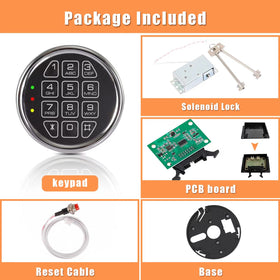 HOMEYUER gun safe lock solenoid with responsive locking action