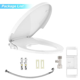Homfan bidet seat promotes eco-friendly cleaning by reducing toilet paper use
