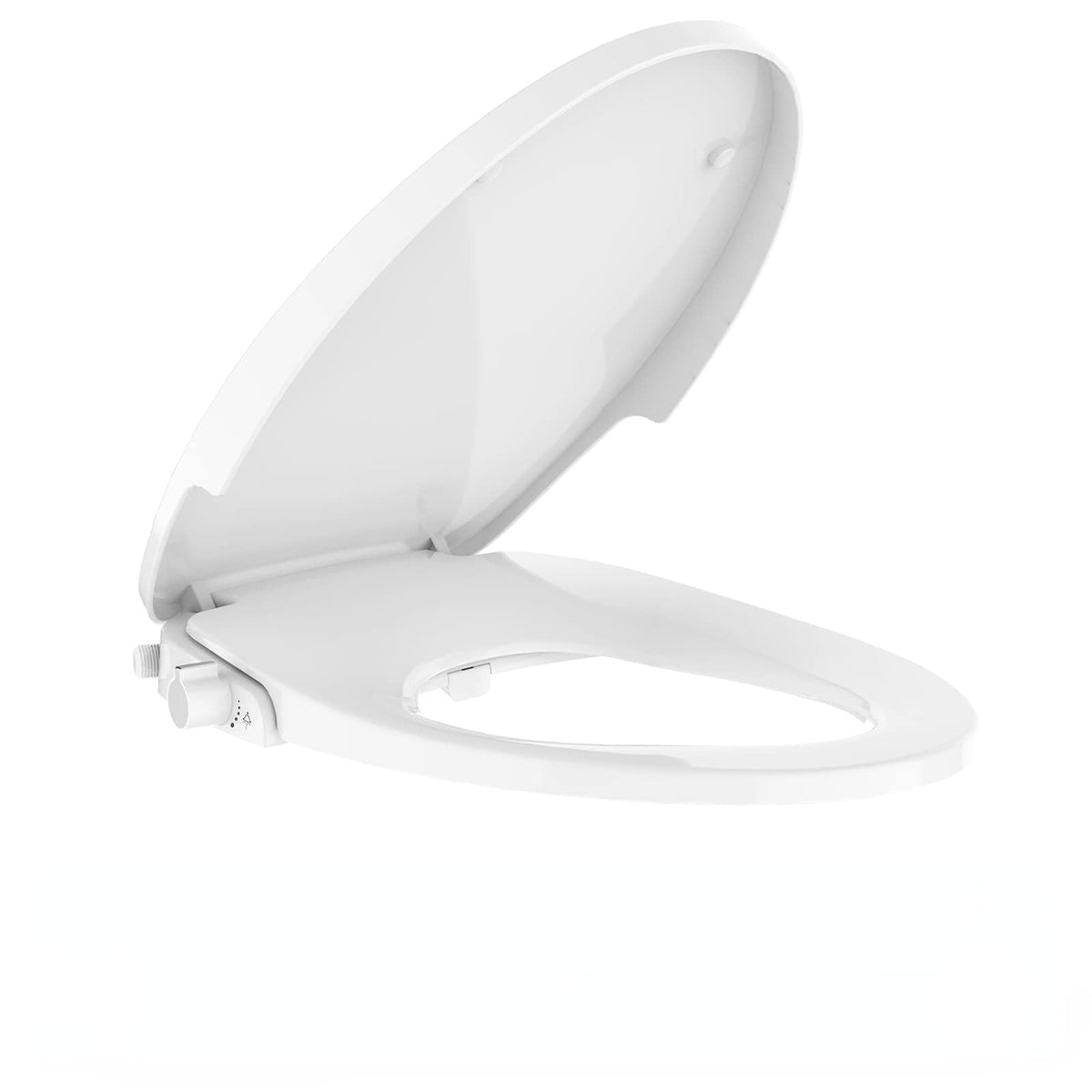 Homfan bidet seat round fit from front view enhances daily cleansing comfort