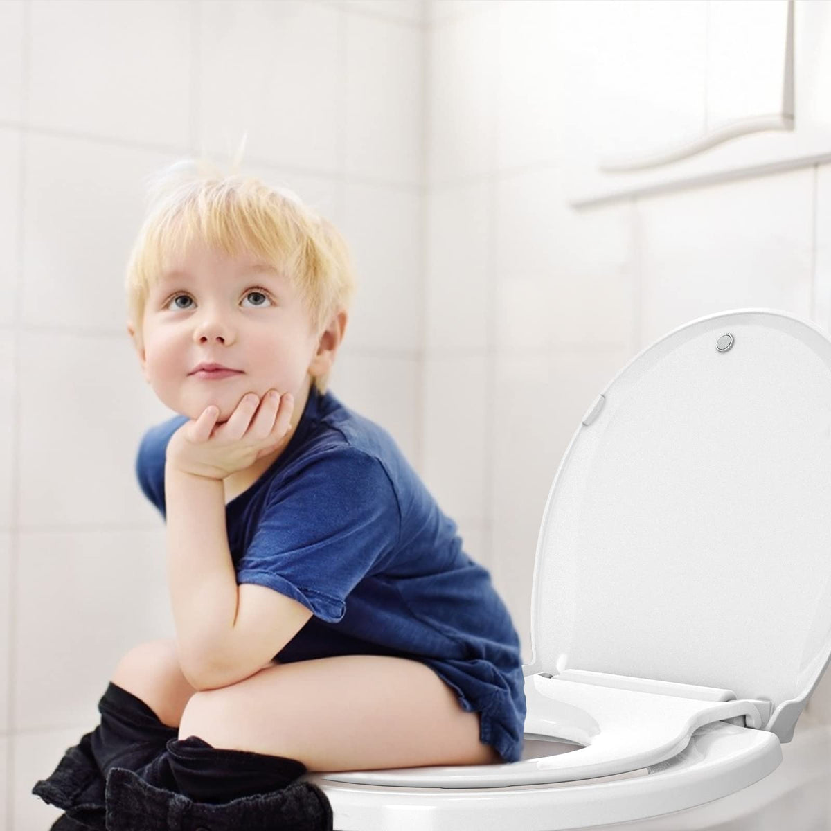 Homfan easy-install toilet seat simplifies setup and cleaning