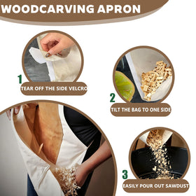Extended tether cord on HOMFIXPRO apron adapts to different heights
